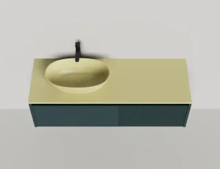 Подвесная тумба Salini Domino 27D214 140см шпон